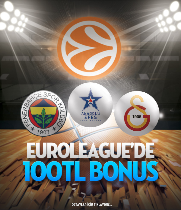 Bets10da Euroleague Bahislerine 100 TL Bonus